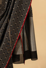 Black Banarasi Silk Sari