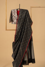 Black Banarasi Silk Sari