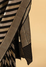 Black Banarasi Silk Sari