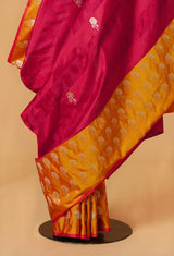 Red-Raani Handwoven Banarasi Silk Sari 12