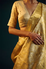 Gold Silk Kanjivaram Sari