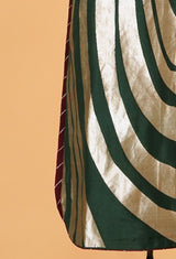 Deep Green Banarasi Silk Kurta with Pants 34