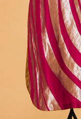 Magenta Silk Kurta with Pants 35
