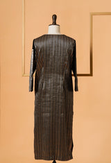Black Banarasi Kurta with Pants 37