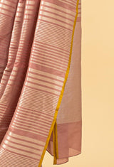 Soft Pink Banarasi Silk Sari