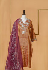 Tissue Hand embroiderd Suit Set 45
