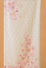 Pink Unstitched Handpainted Suit Set 53
