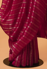 Rani Banarasi Kora Silk Sari 6