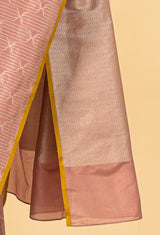 Soft Pink Banarasi Silk Sari