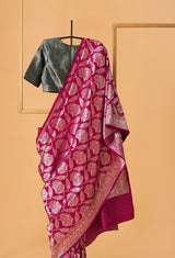 Raani Silk Banarsi Cutwork Sari 9