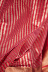 Rani Pink Silk Banarasi Sari