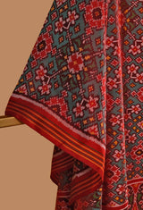 Teal Silk Patola Dupatta