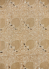 Light Beige Cotton Tissue Lukhnowi Unstitched Suit Set