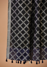 Black Banarasi Silk Dupatta