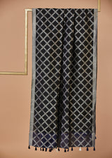 Black Banarasi Silk Dupatta
