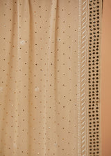 Light Beige Cotton Tissue Lukhnowi Unstitched Suit Set