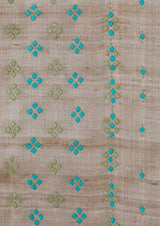 Tassar Hand Embroidery Unstitched Suit Set