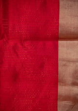 Raani Pink Chanderi Jaamdani Sari from our collection Lines