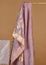 Silk Banarsi Unstitched Suit Set