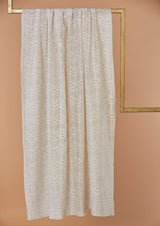 White Mal Chanderi Lukhnowi Embroidery  Dupatta