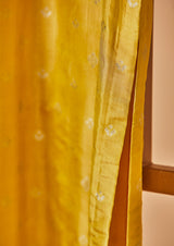 Banarasi Silk Mustard Kurta with Pants