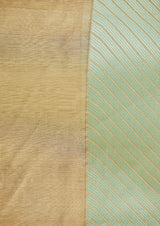 Chanderi Block Printed Olive Green Sari  from our collection Lakeerein