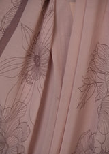 Pastel Pink Georgette Printed Sari