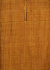 Mustard Tussar Sillk Unstitched Suit Set Printed