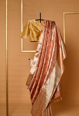 Pink Silk Kanjeevaram Sari