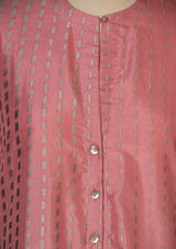 Silk Embroidered Pink Kurta with Pants