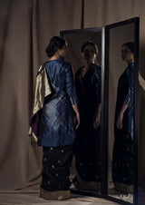 Black Banarasi Silk Sari from our Origami collection