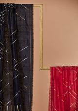 Navy Chanderi Jaamdani Dupatta from our collection "Lines"