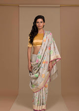 Multi Banarasi Meena Sari
