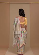 Multi Banarasi Meena Sari