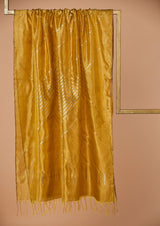 Yellow Chanderi Jaamdani Dupatta from our collection "Lines"