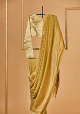 Mint Green Banarasi Khaddi Georgette