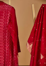 Chanderi Cotton Semistitched Suit set