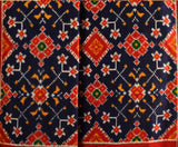 Navy Blue Silk Ekat Dupatta
