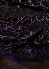 Royal Blue Real Zari Silk Upadda Sari