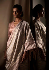 Lilac Banarasi Silk Sari