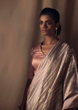 Lilac Banarasi Silk Sari