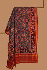Teal Silk Patola Dupatta