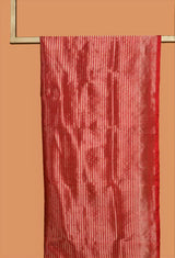 Red Banarasi Silk Unstitched Suit set