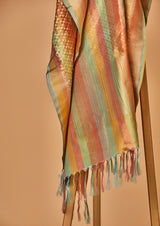 Chanderi Silk Mustard Kurta with Banarasi Dupatta & Pants
