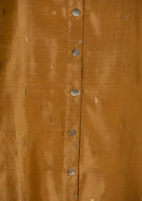 Chanderi Silk Mustard Kurta with Banarasi Dupatta & Pants