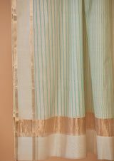 Sea Green Chanderi Block Print Dupatta from our collection "Lakeerein"