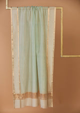 Sea Green Chanderi Block Print Dupatta from our collection "Lakeerein"