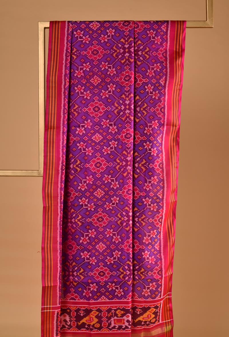 Mulmul Organza Patola Black Dupatta main image 1