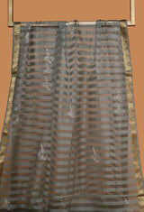 Grey Chanderi Cotton, Gota Patti Unstitched Suit set