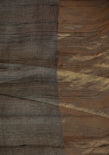 Grey Tassar Handpainted Sari, from our collection Kalam